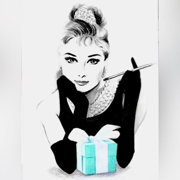 🎁 RARE 3 PC SET Audrey Hepburn Breakfast at Tiffany’s print collection Office - Picture 6 of 8